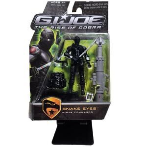 G.I. Joe The Rise Of Cobra Snake Eyes Ninja Commando 4" Action Figure 2009 New